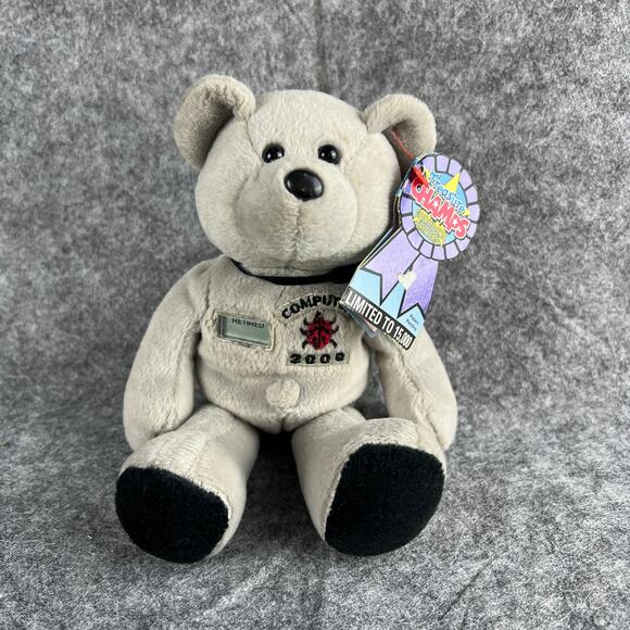 Vtg 2000 Treasure Champs Teddy Bear Countdown Critters Bugsy‎ Buster 1st Gen Y2K - Picture 1 of 4